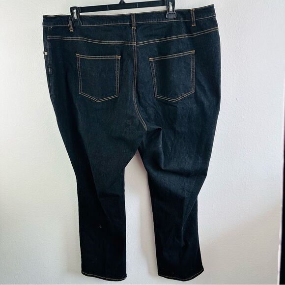 Woman Within Black Denim Jeans Size 24W Tall - Picture 3 of 3